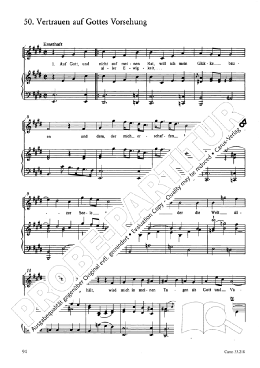 Geistliche Oden und Lieder (Gellert) Collection / Songbook scores gallery preview page 89