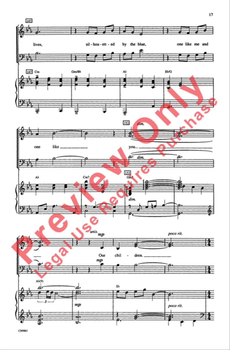 Ragtime (Choral Selections) 3-Part scores gallery preview page 17