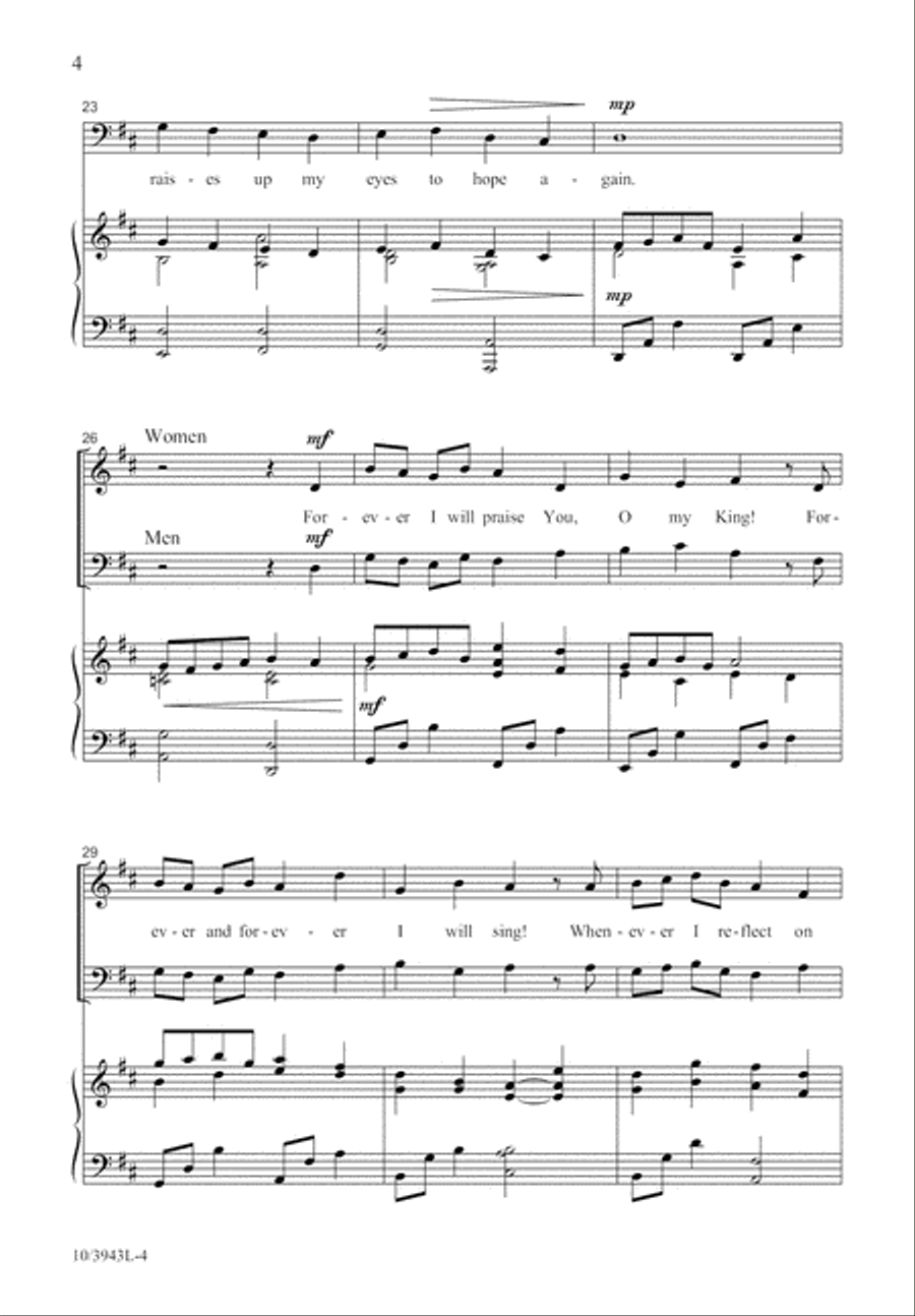 Forever I Will Praise You 2-Part scores gallery preview page 4
