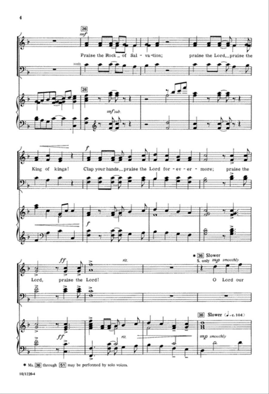 Psalms of Praise Psalms of Praise 4-Part scores gallery preview page 4