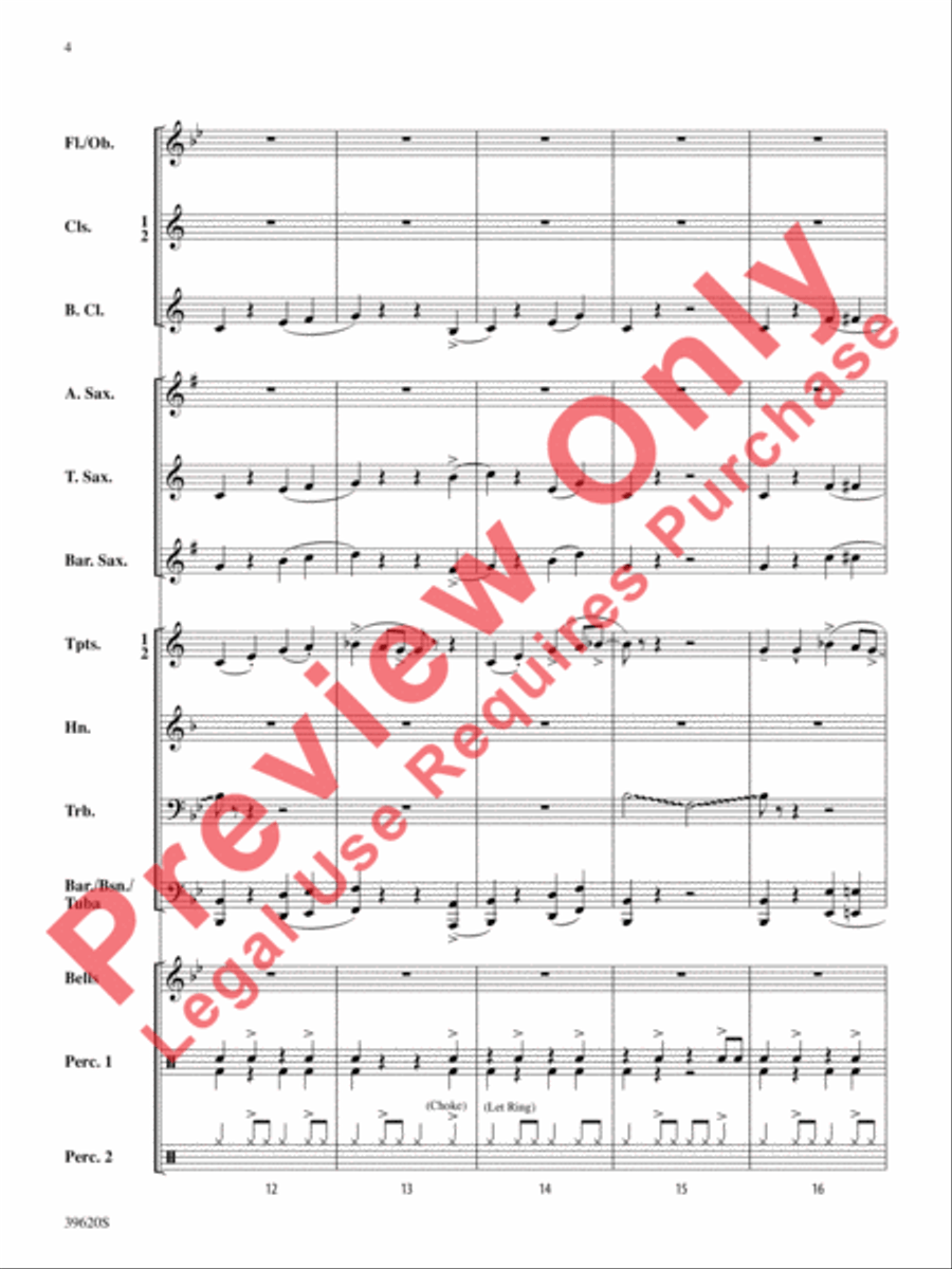 Trombones for President! Trombones for President! Concert Band scores gallery preview page 5