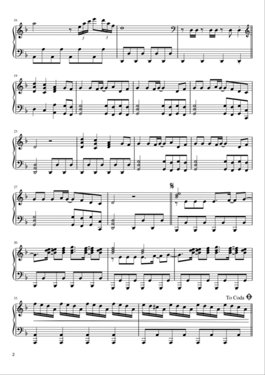 Gimme! Gimme! Gimme! (a Man After Midnight) Piano Solo scores gallery preview page 2