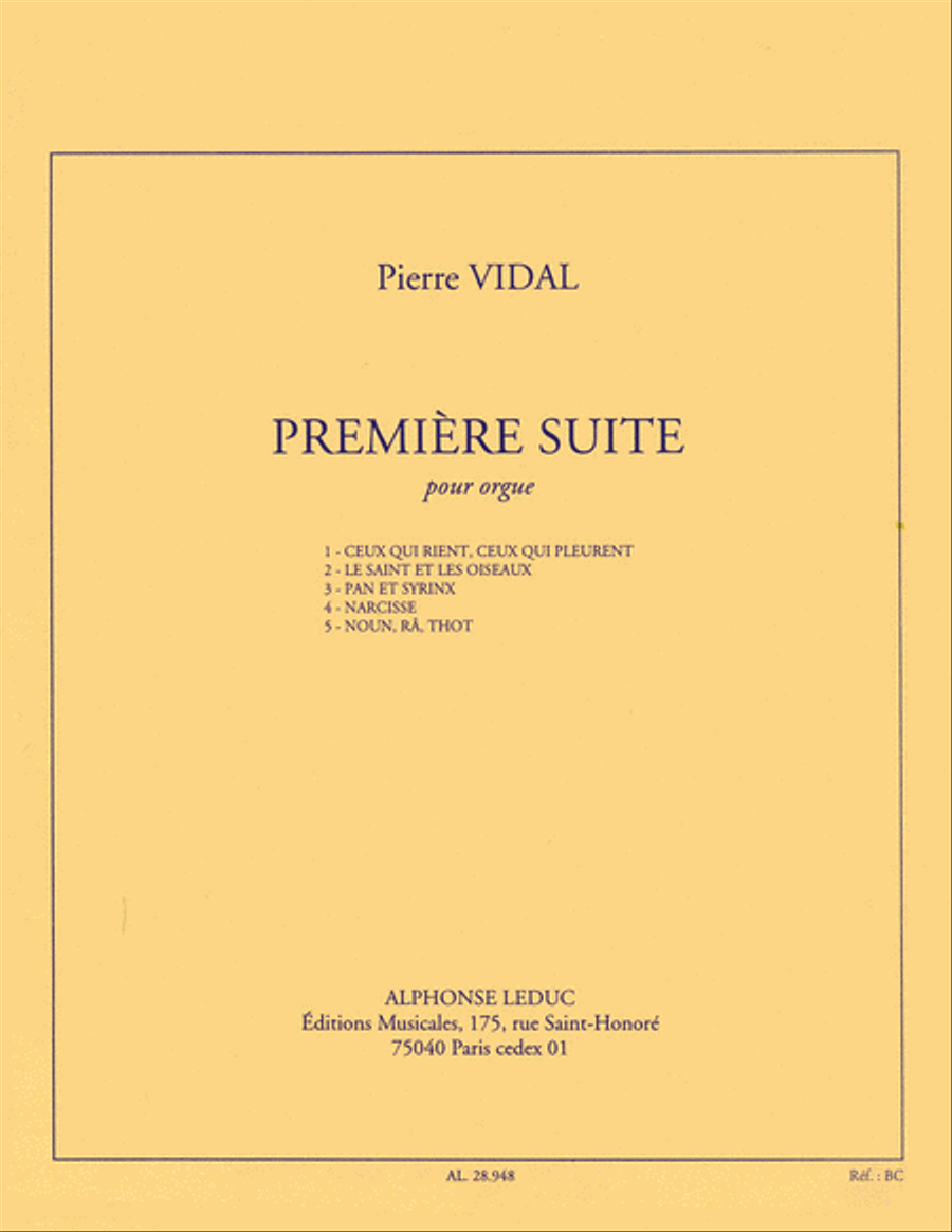 Book cover for Suite No.1 (organ)