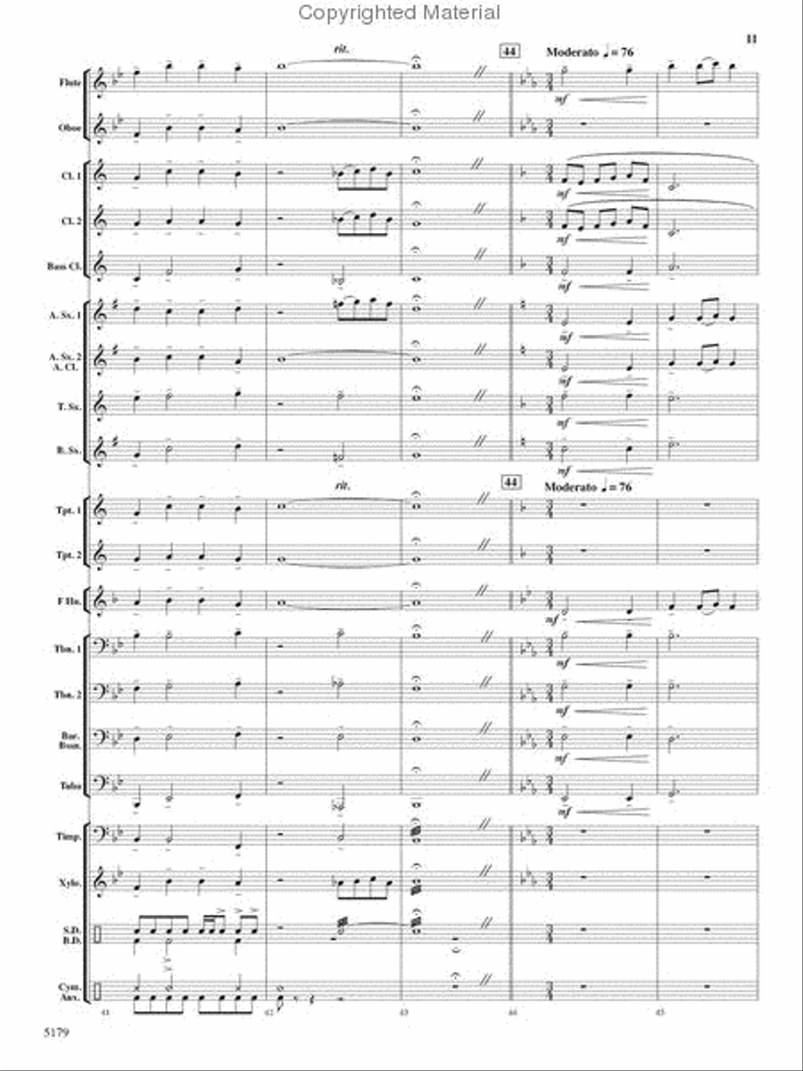 American Journey Concert Band scores gallery preview page 10