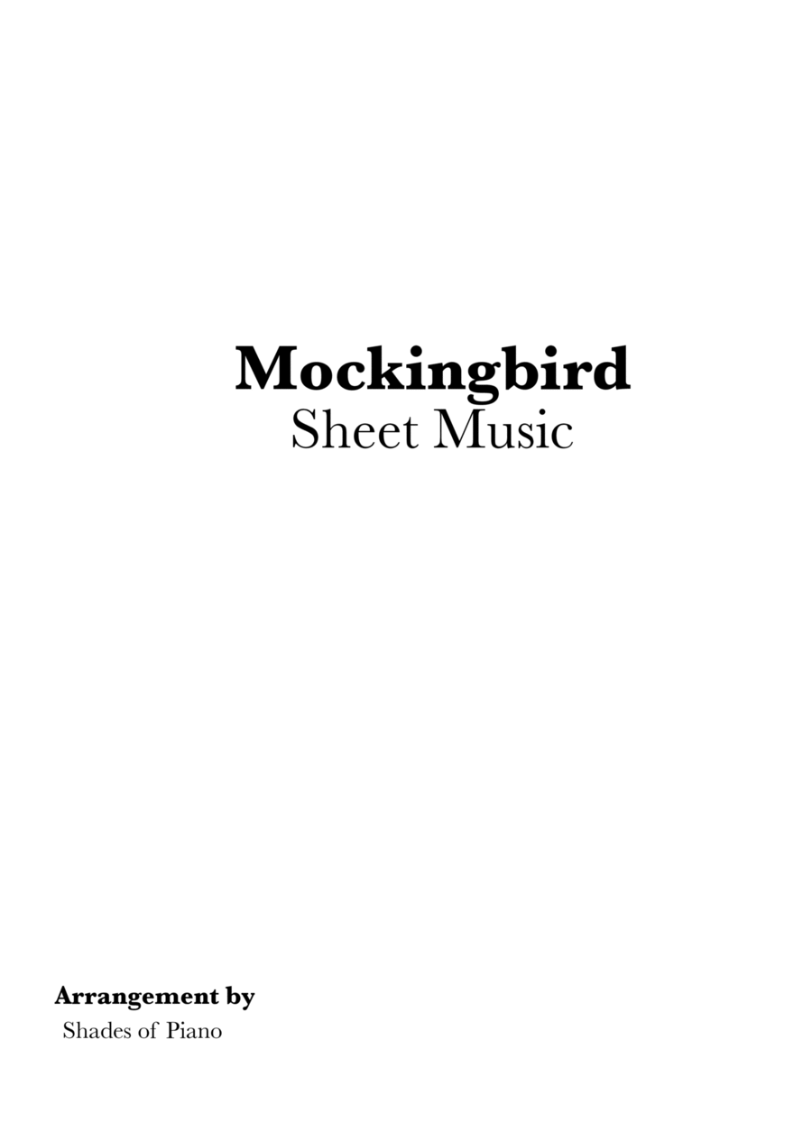 Mockingbird Piano Solo scores gallery preview page 1