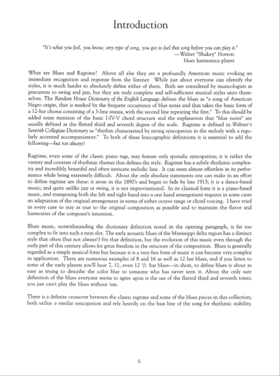 Blues & Ragtime for Fretted Dulcimer Dulcimer scores gallery preview page 6
