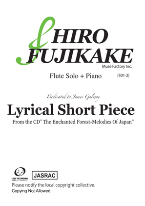 Book cover for Lyrical Short Piece (Flute + Piano)