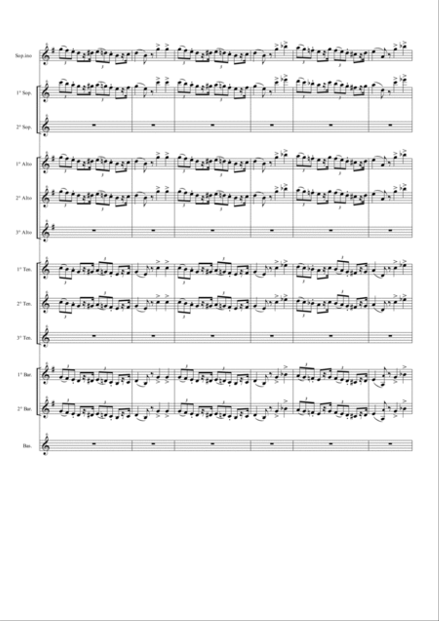 La Traviata (Medley) for Saxophone Ensemble Woodwind Ensemble scores gallery preview page 2