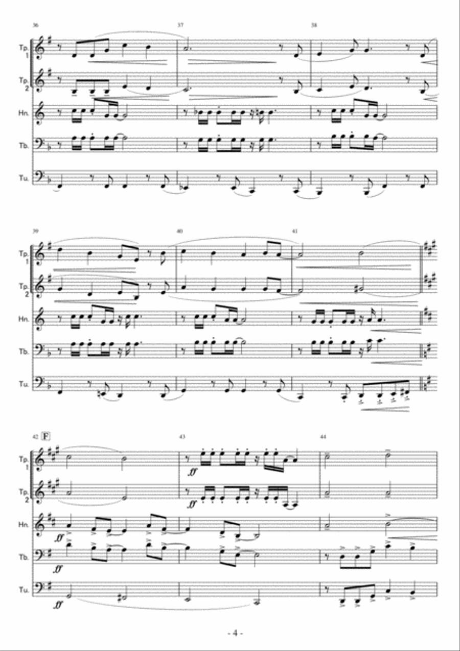 Can You Feel The Love Tonight Brass Ensemble scores gallery preview page 4
