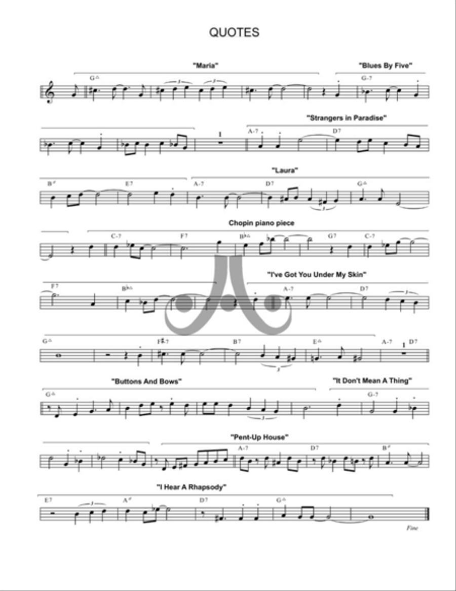 The Jazz Improvisor's Reference Collection / Songbook scores gallery preview page 8