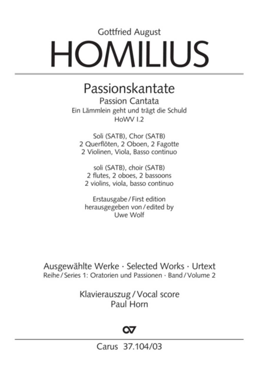 Ein Lammlein geht und tragt die Schuld 4-Part scores gallery preview page 2