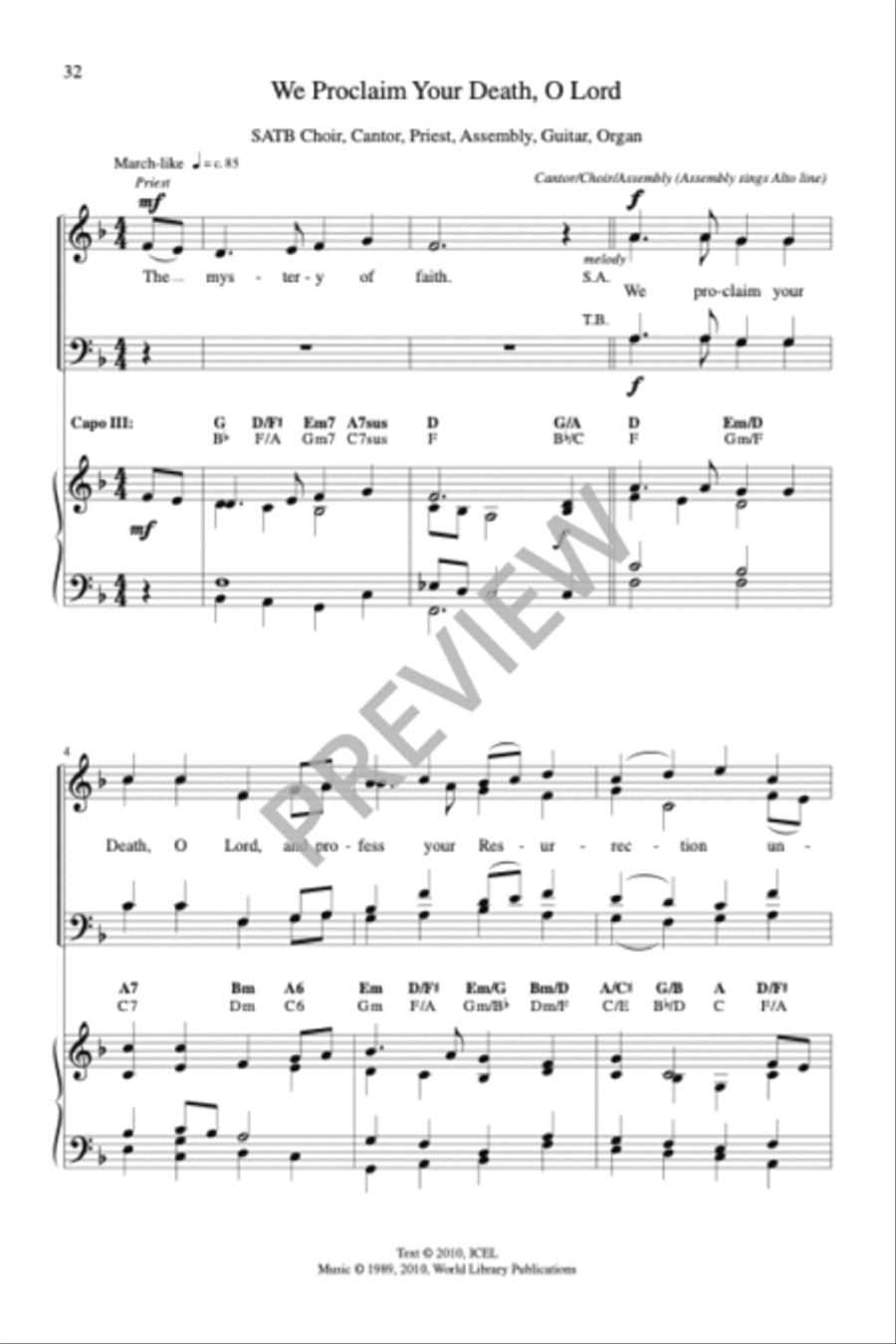 Sing Praise and Thanksgiving Mass-Full Score (revised) 4-Part scores gallery preview page 6