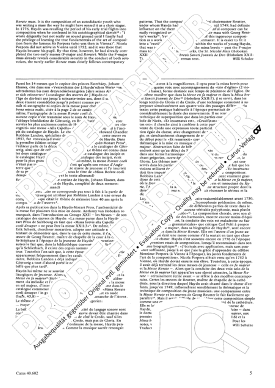 Missa brevis 4-Part scores gallery preview page 6