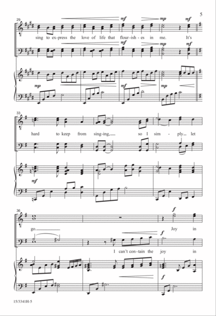 Music Makes Me Feel Alive TTBB scores gallery preview page 5
