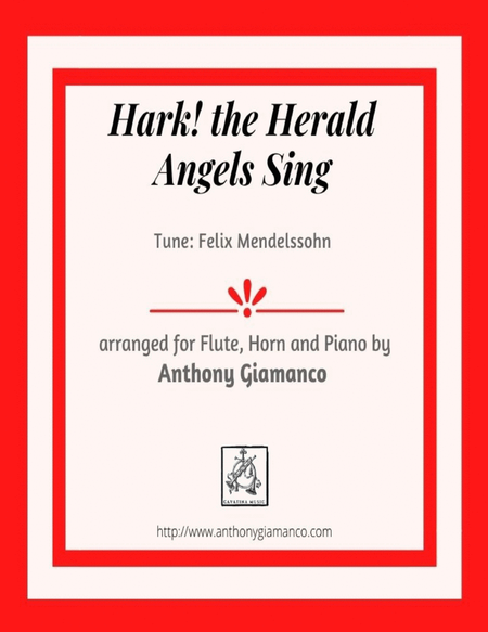 Hark! the Herald Angels Sing (flute, french horn and piano) image number null