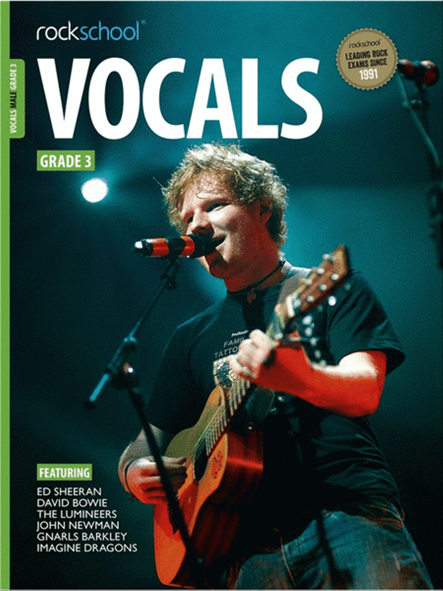 Rockschool: Vocals Grade 3 - Male (2014) Voice scores gallery preview page 1