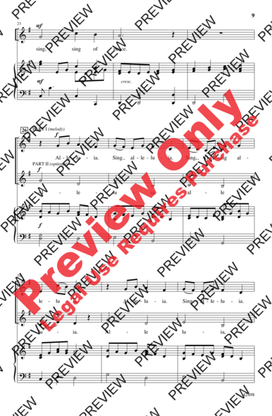Two Simple Songs for Children 2-Part scores gallery preview page 9