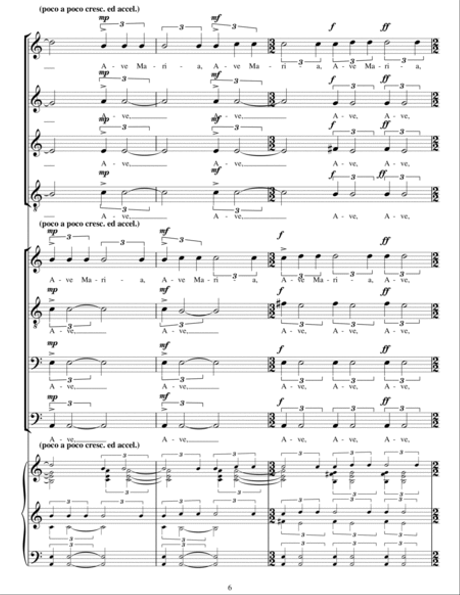 Ave Maria SSA scores gallery preview page 6