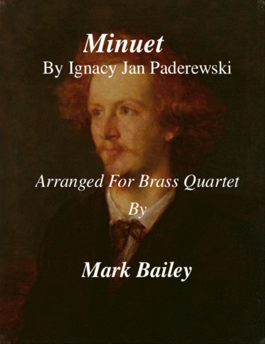 Minuet by By Ignacy Jan Paderewski (For Brass Quartet) Brass Quartet scores gallery preview page 1