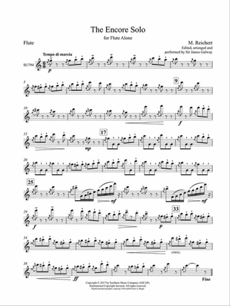 The Encore Solo Flute Solo scores gallery preview page 2
