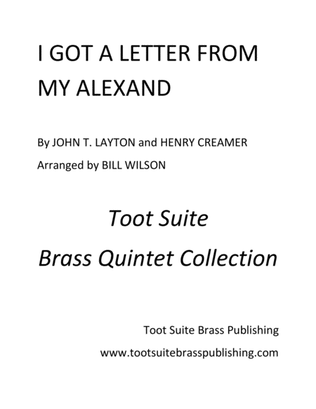 Book cover for I Got a Letter from My Alexand