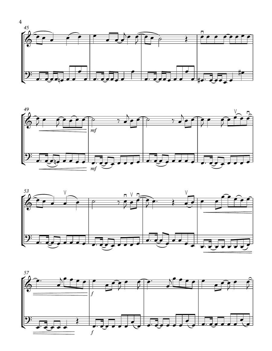 Tearin' Up My Heart String Duet scores gallery preview page 4