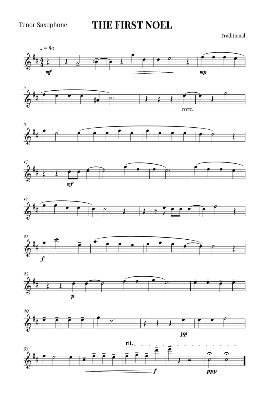 The first Noel Woodwind Quartet scores gallery preview page 6