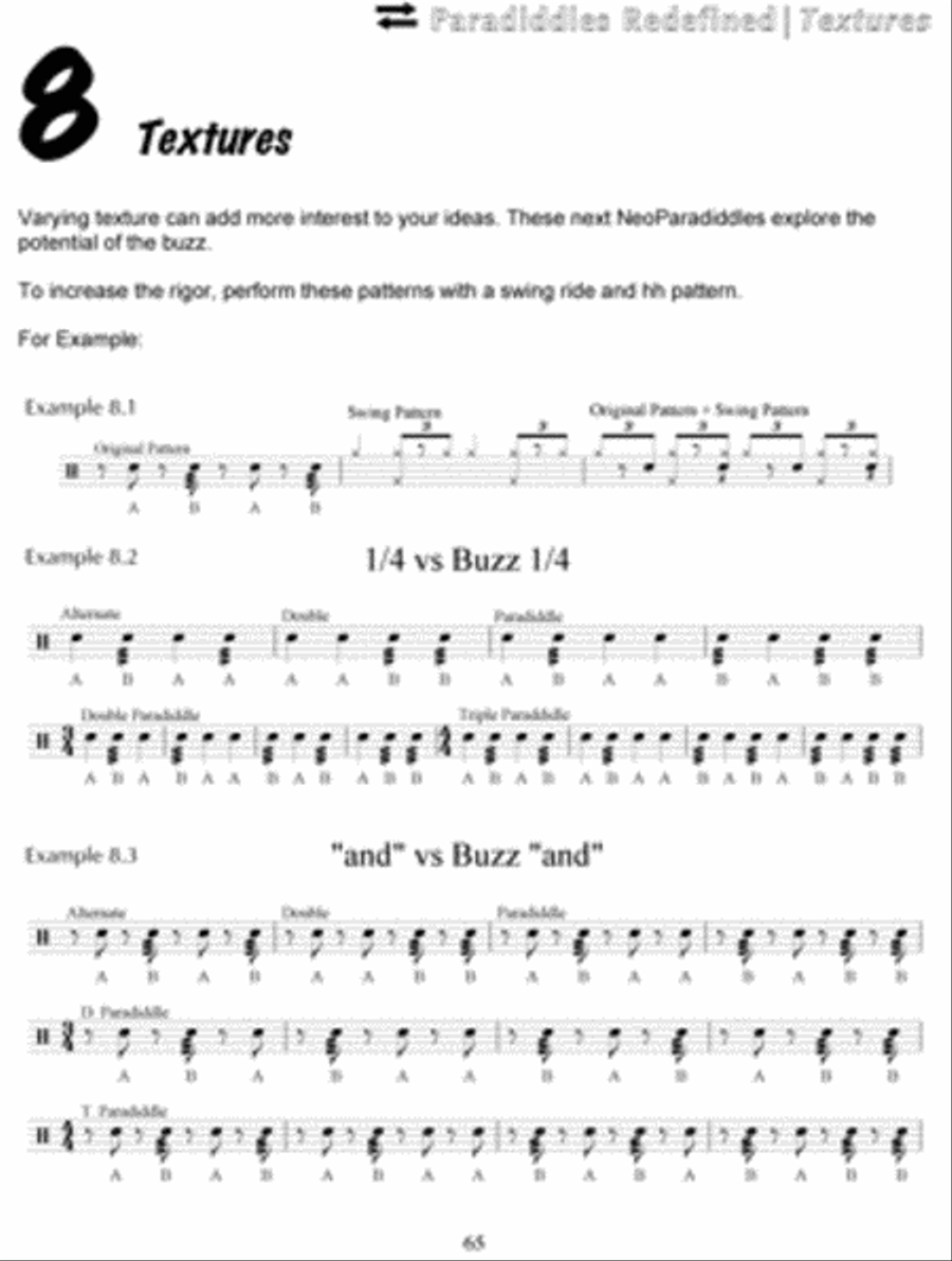 Paradiddles Redefined for Drum Set Drum Set scores gallery preview page 3