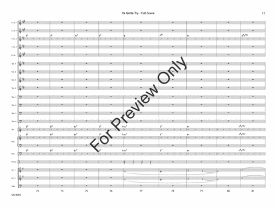 Ya Gotta Try Jazz Ensemble scores gallery preview page 12