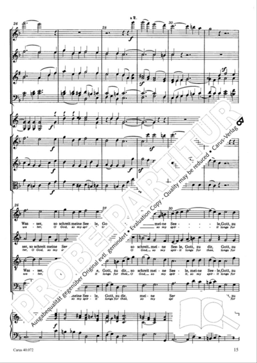 Psalm 42 Psalm 42 4-Part scores gallery preview page 15