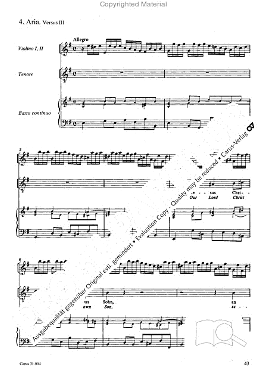 Christ lay in death's cold prison (Christ lag in Todesbanden) 4-Part scores gallery preview page 41