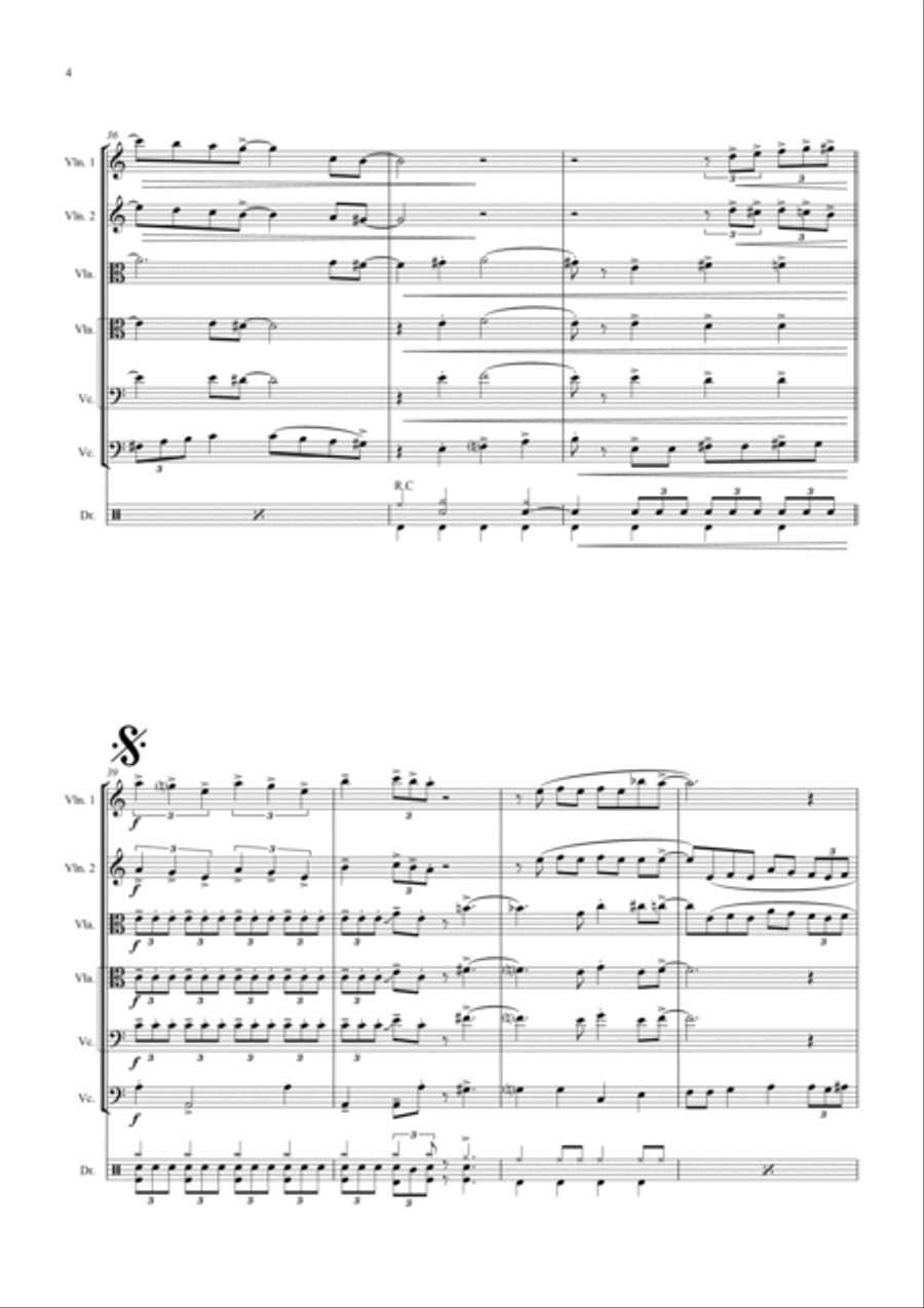 Michelle String Quintet scores gallery preview page 4