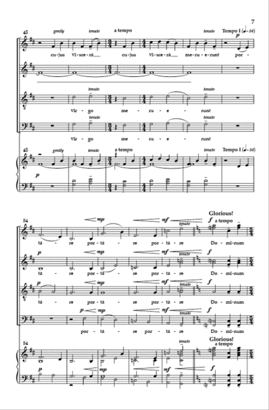 O Magnum Mysterium (SATB divisi) Divisi scores gallery preview page 6