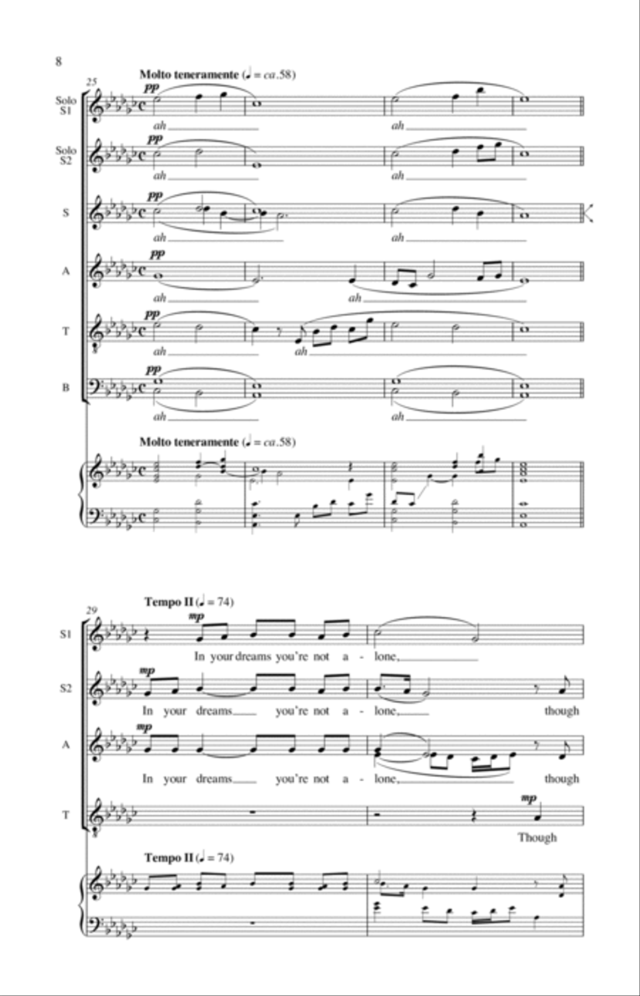 Sleep, My Child (from Paradise Lost: Shadows and Wings) 4-Part scores gallery preview page 6