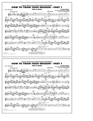 How To Train Your Dragon Part 1 - 1st Bb Trumpet