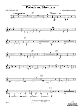 Prelude and Firestorm: B-flat Bass Clarinet