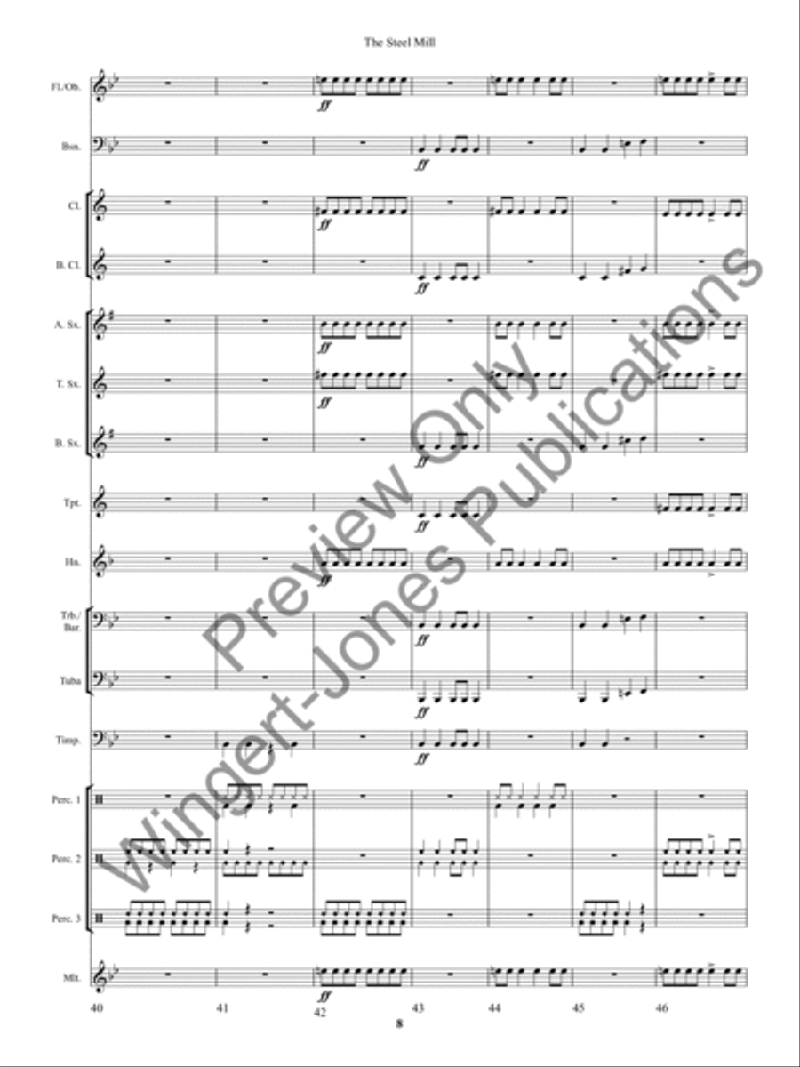 The Steel Mill The Steel Mill Concert Band scores gallery preview page 11