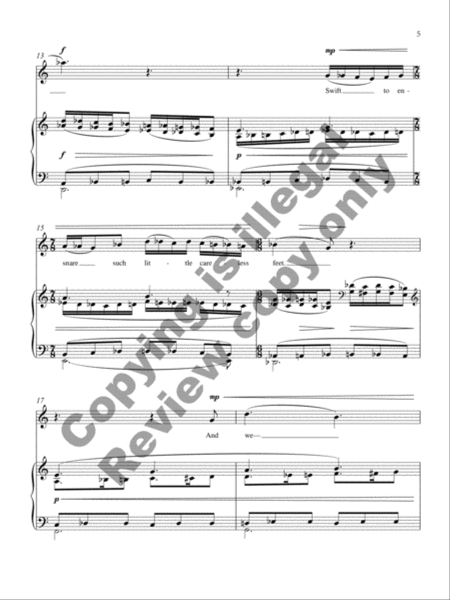 Through the Guarded Gate Through the Guarded Gate Mezzo-Soprano Voice scores gallery preview page 7