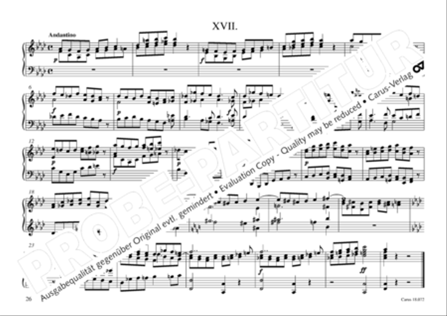 Vogler, 32 Preludes pour l' Orgue ou Pianoforte Piano scores gallery preview page 27