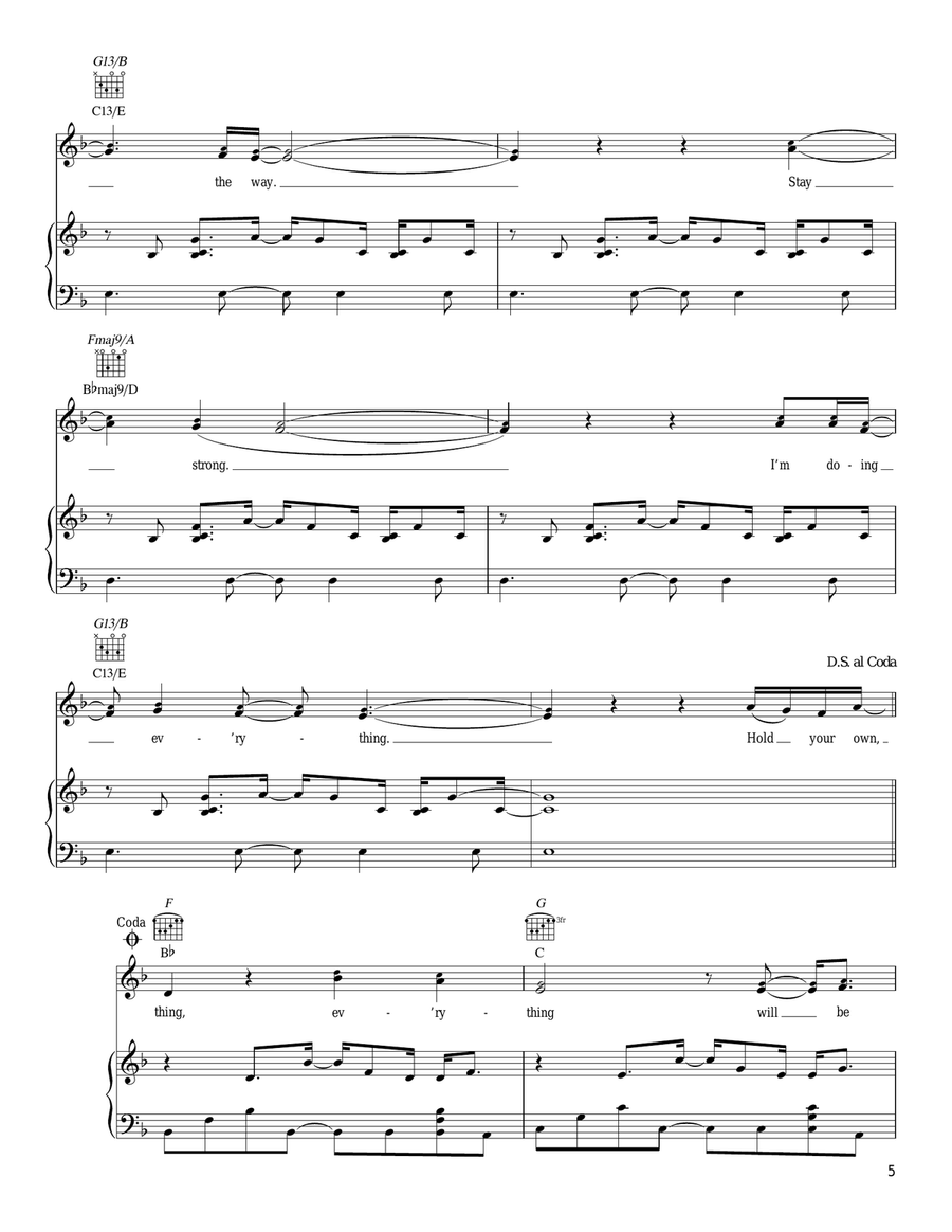 Details In The Fabric (Sewing Machine) Piano, Vocal, Guitar scores gallery preview page 5