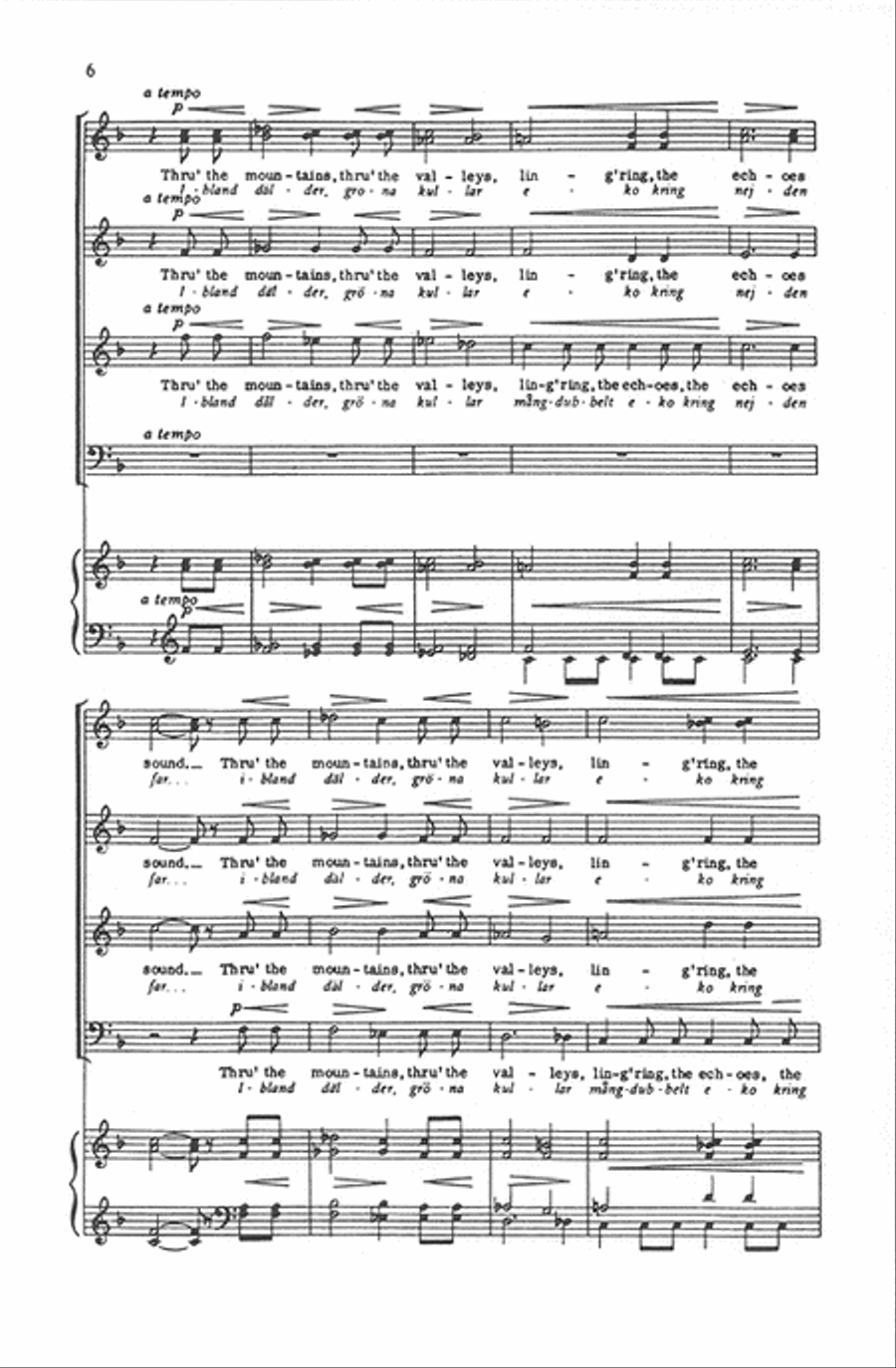 Aftonen - SATB divisi Divisi scores gallery preview page 6