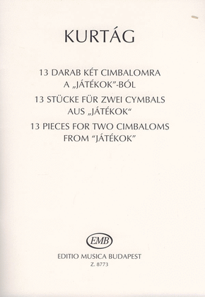 13 Stücke für 2 Cimbaloms aus Jatekok