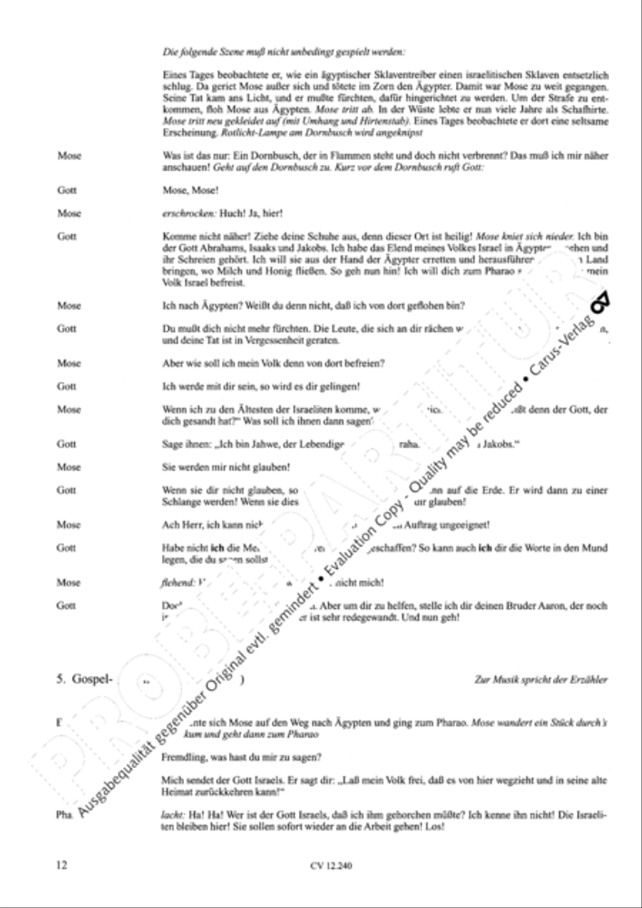 Israel in Agypten Children's Choir scores gallery preview page 13