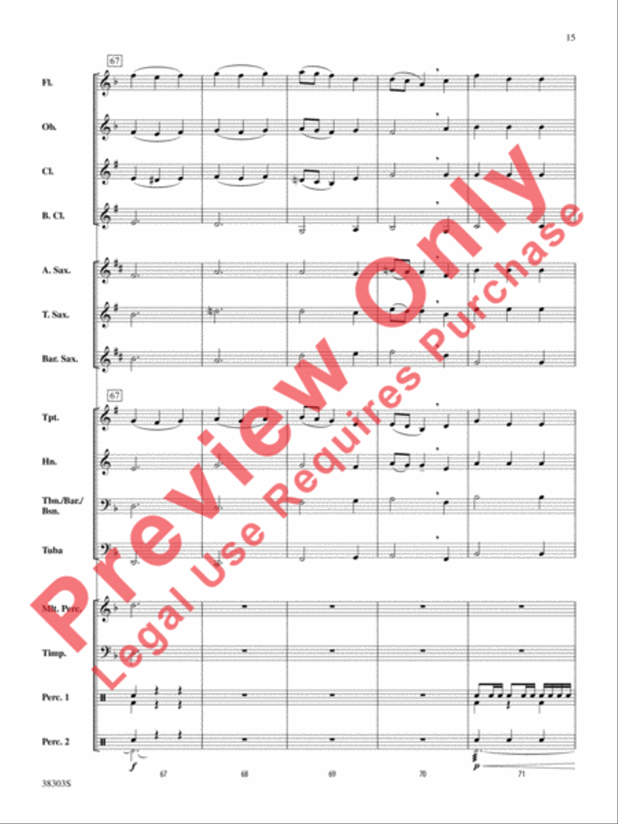 Ghost Ship Concert Band scores gallery preview page 16