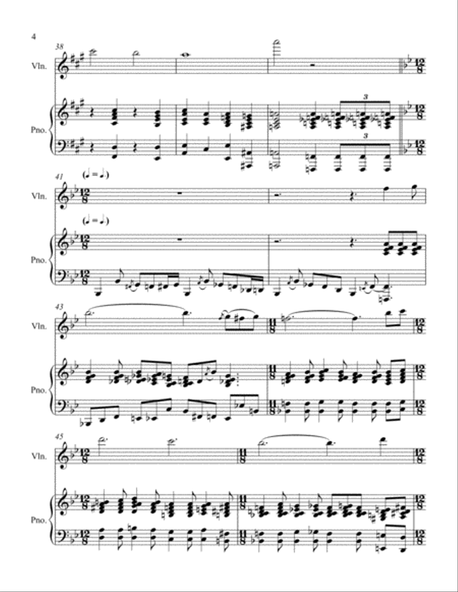 Alas! And Did My Savior Bleed Violin Solo scores gallery preview page 4