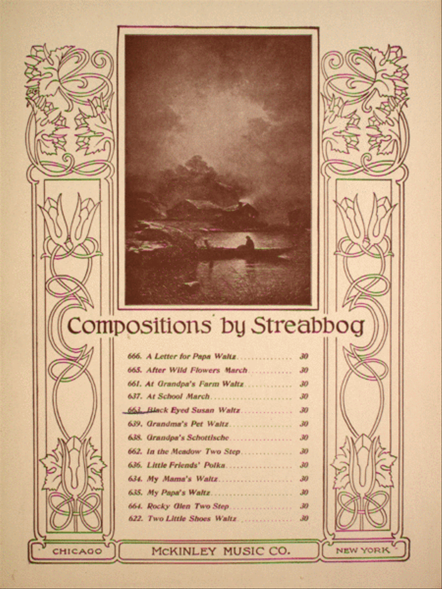 Black-Eyed Susan Waltz Piano Solo scores gallery preview page 1