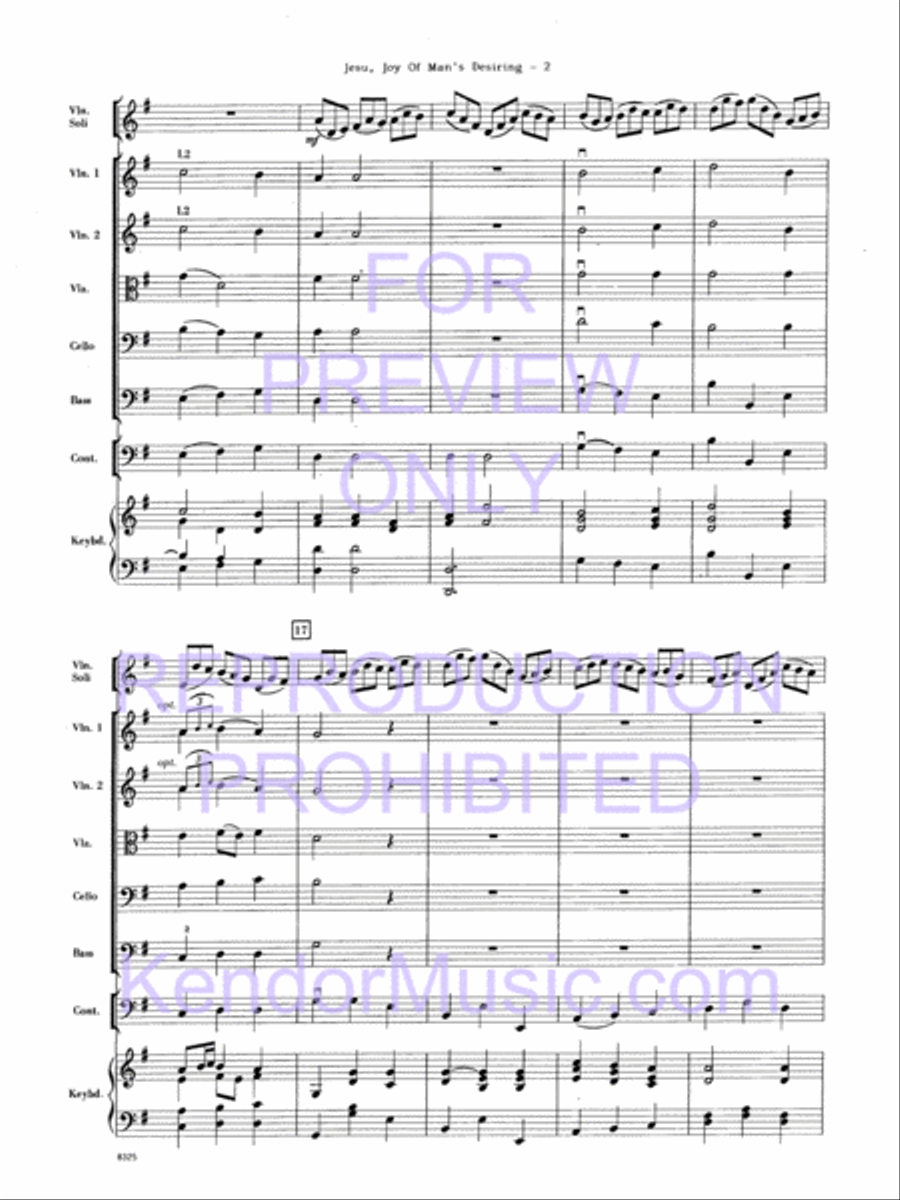 Jesu, Joy Of Man's Desiring String Orchestra scores gallery preview page 3