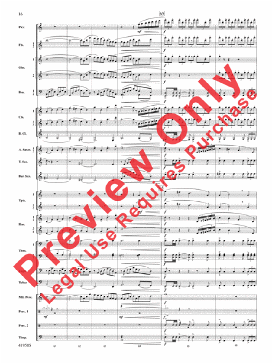 God's Country Concert Band scores gallery preview page 36