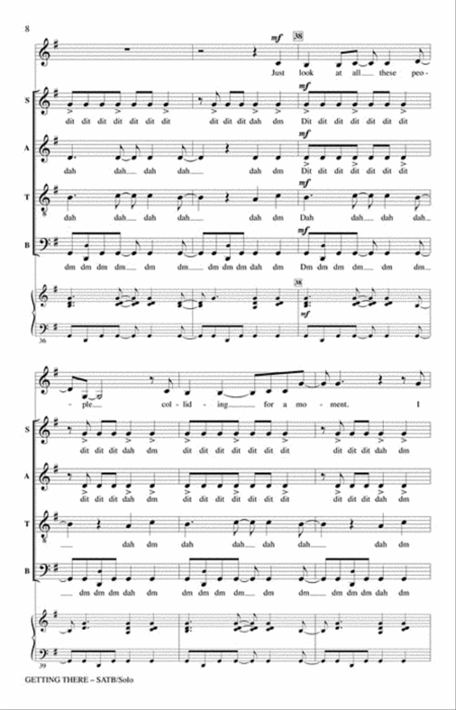 Getting There 4-Part scores gallery preview page 5