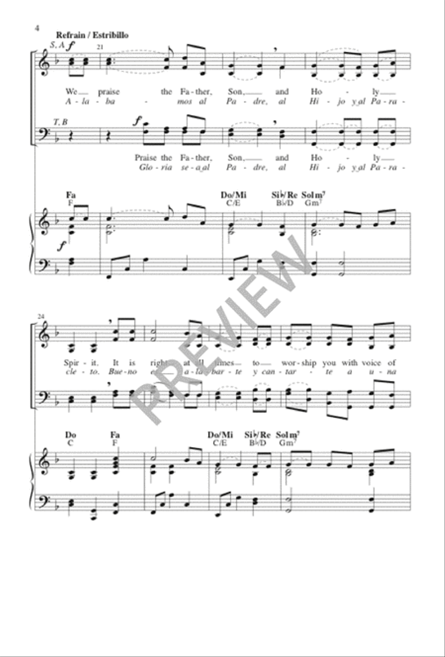 Alegre Luz 4-Part scores gallery preview page 4